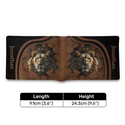 Lion King | Personalized Folded Wallet For Men JSLFWHA13