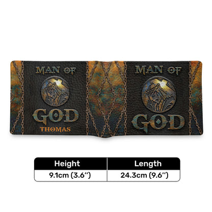 Man Of God | Personalized Folded Wallet For Men