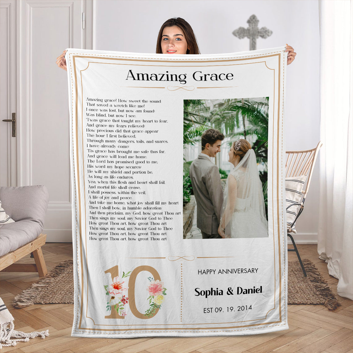 Wedding Hymns | Personalized Fleece Blanket JSFBHLTN1391TA