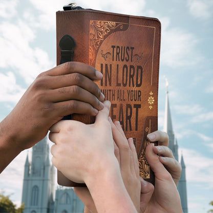 Trust In Lord With All Your Heart | Personalized Bible Cover JSBCPT944M