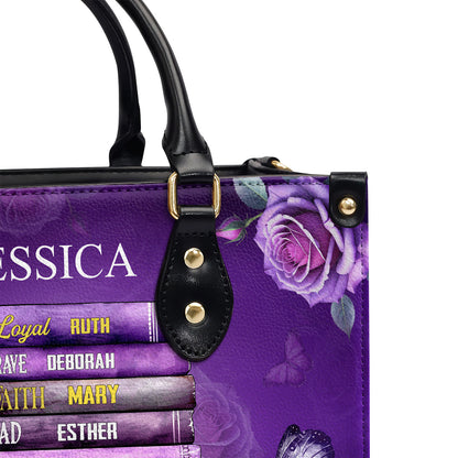 Women Of Bible | Personalized Leather Handbag JSLHBTTN778TA