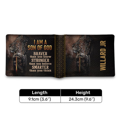 Son Of God | Personalized Folded Wallet For Men JSLFWM1027