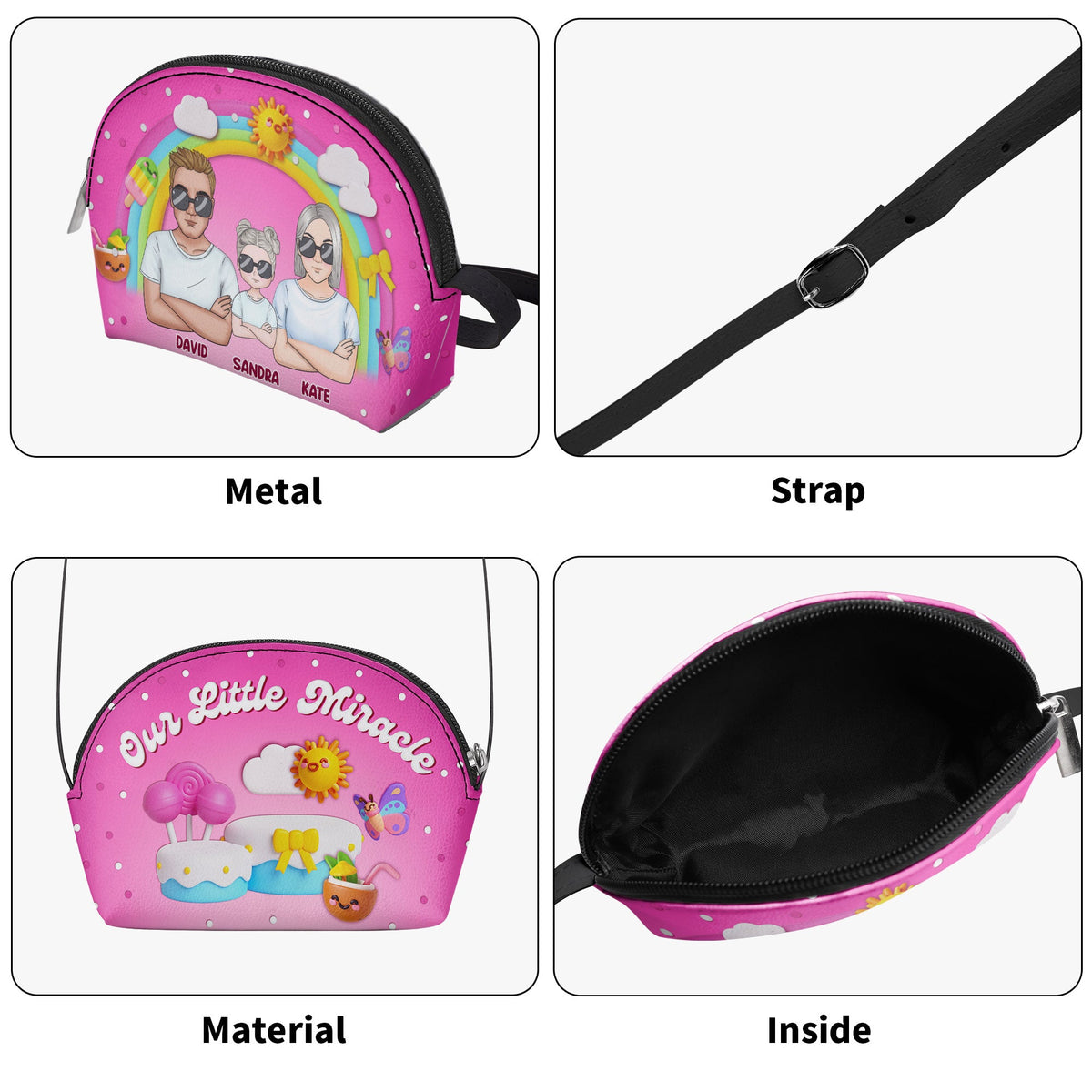 Our Little Miracle | Personalized Kid Shell Purse JSCHSBPH1126L