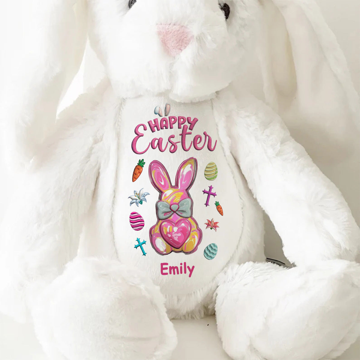Happy Easter | Personalized Stuffed Bunny