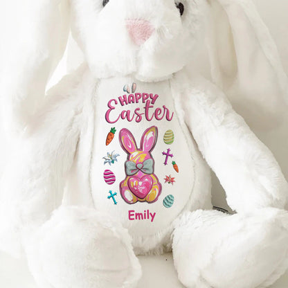 Happy Easter | Personalized Stuffed Bunny