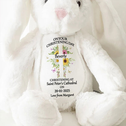 Christening | Personalized Stuffed Bunny