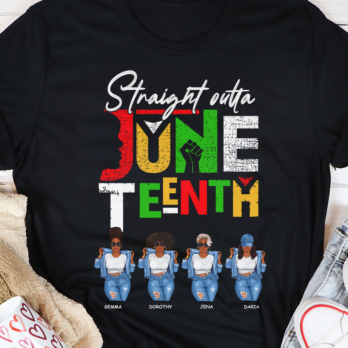 Straight Outta Juneteenth | Classsic Unisex T-shirt JS2DTN41