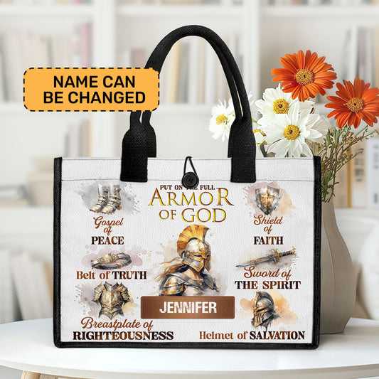 Armor Of God - Personalized New Canvas Tote Bag CTBM761