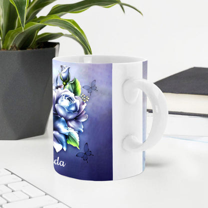 Gorgeous Personalized White Ceramic Mug - Blessed Is She Who Daily Imparts Nurturing Care