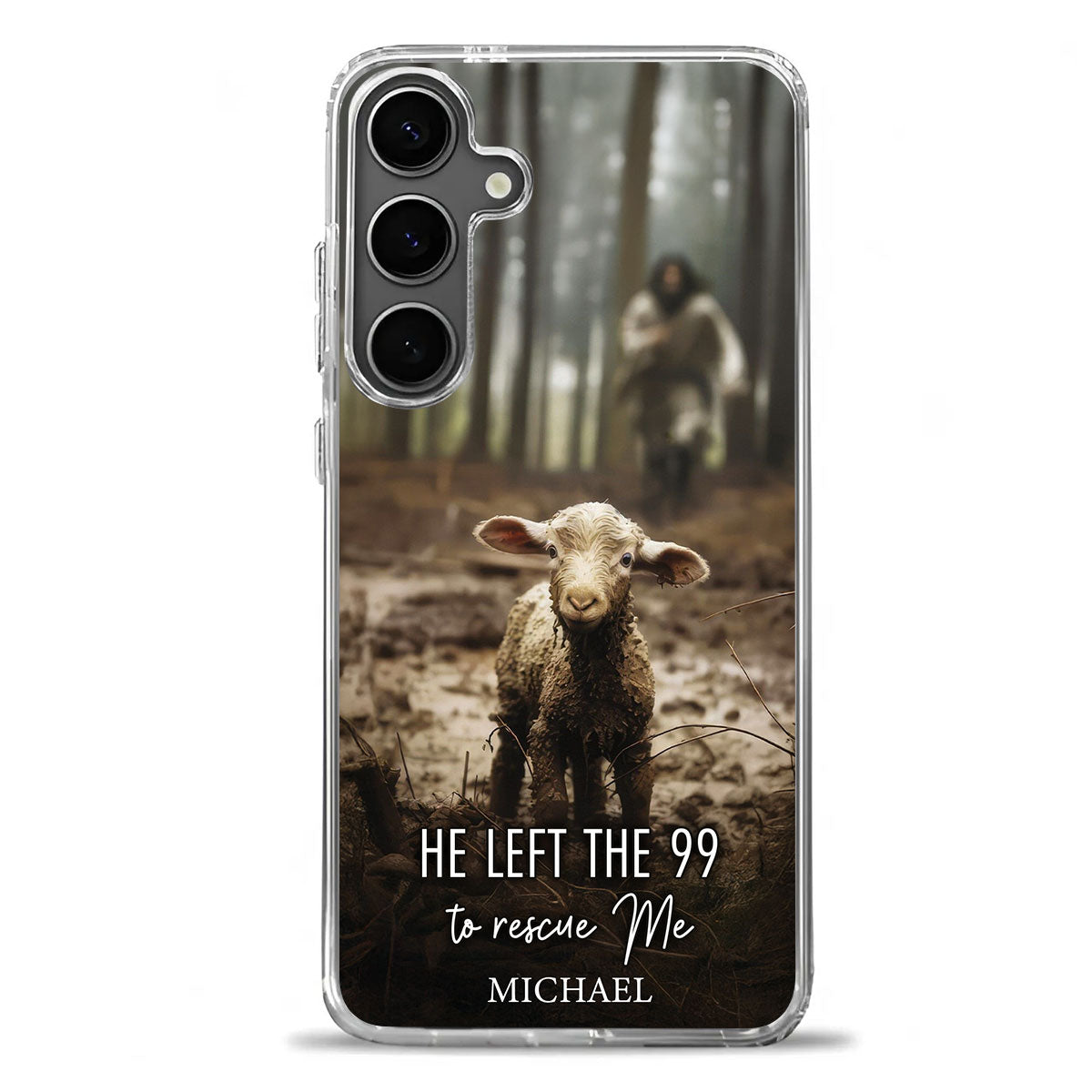 He Left The 99 To Rescue Me | Personalized Clear Silicone Phone Case