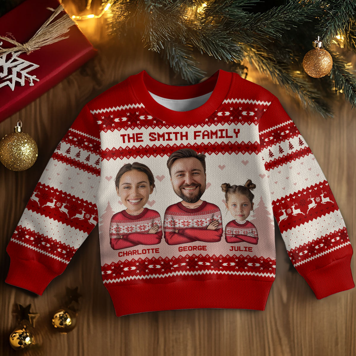 Family | Personalized Wool Sweater JSWSWPH1999L