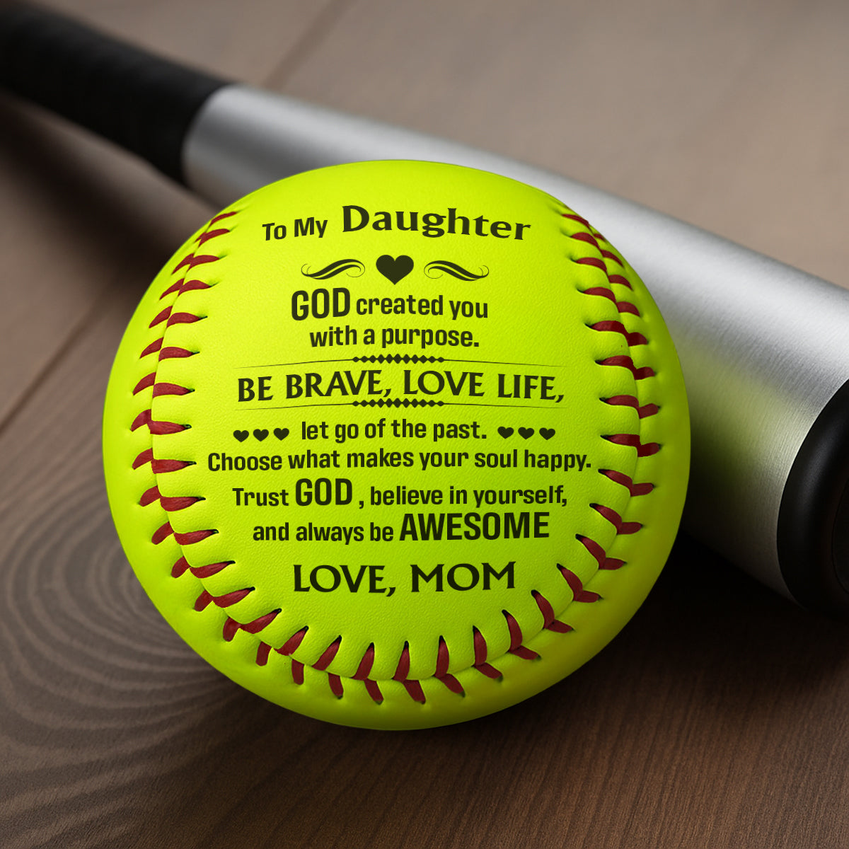 To My Daughter | Personalized Softball
