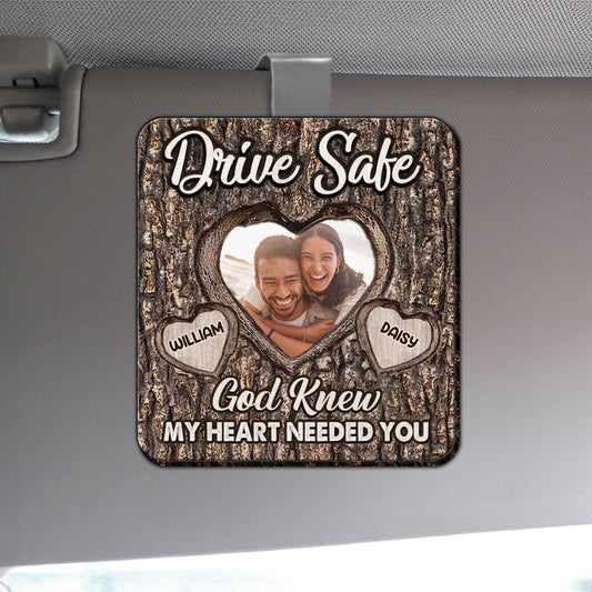 God Knew My Heart Needed You | Personalized Car Visor Clip