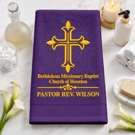 A Servant Called By God | Personalized Embroidered Fingertip Towel