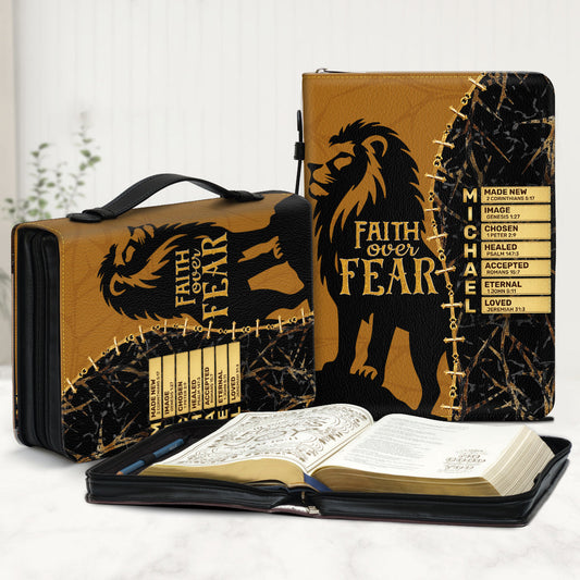 Faith Over Fear | Personalized Bible Cover