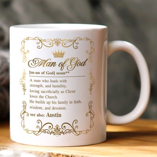 Man Of God | Personalized Ceramic Coffee Mug