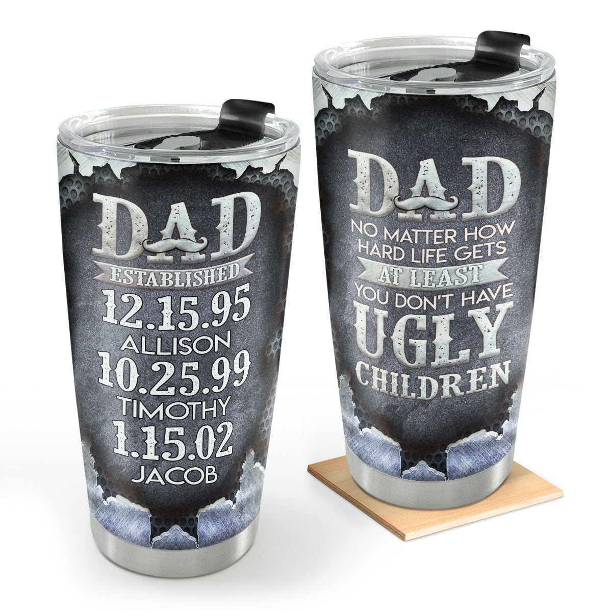 Dad Established | Personalized Stainless Steel Tumbler JSSSTN18