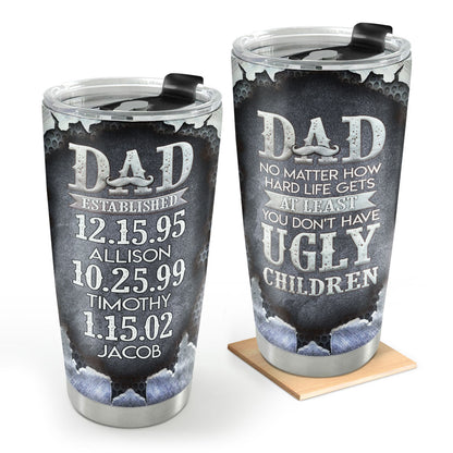 Dad Established | Personalized Stainless Steel Tumbler JSSSTN18