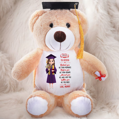 Behind You All Your Memories | Personalized Graduation Teddy Bear