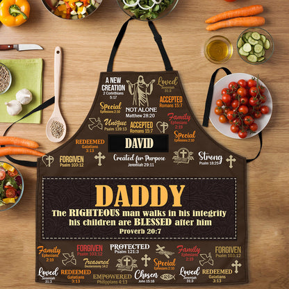 The Righteous Man  | Personalized Apron With Pocket