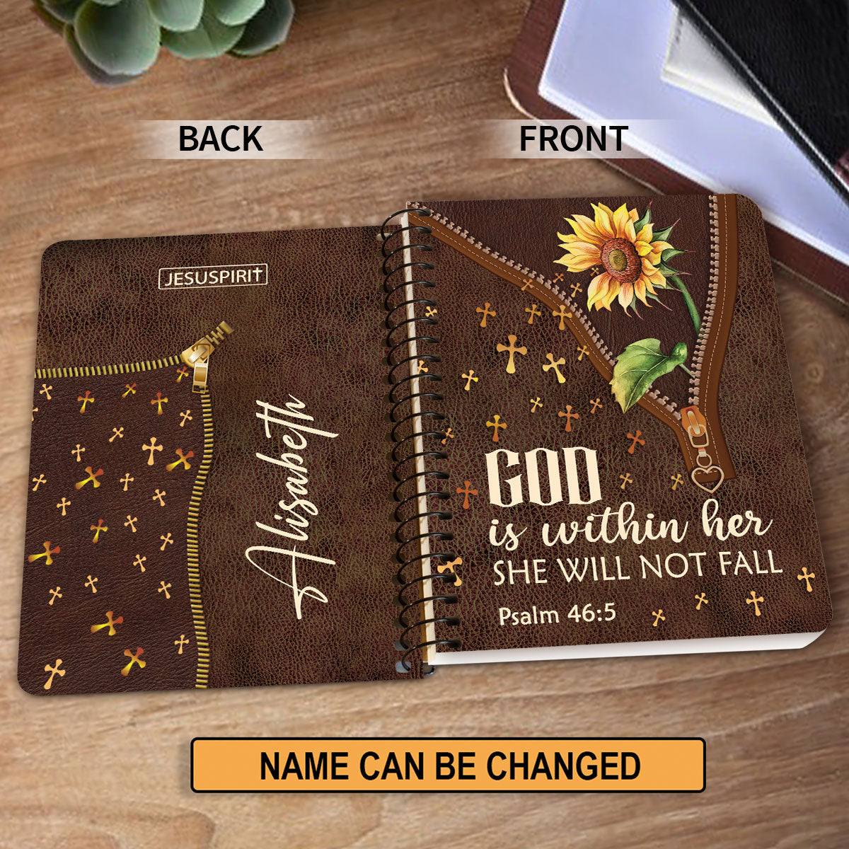 She Will Not Fall - Awesome Personalized Spiral Journal NM141A
