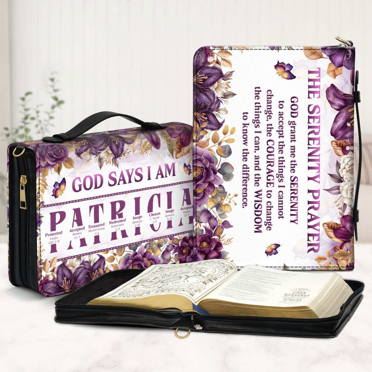 GOD Says I Am | Personalized Bible Cover JSBCPL2621M