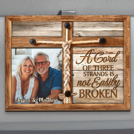 A Cord Of Three Strands Is Not Easily Broken | Personalized Car Visor Clip