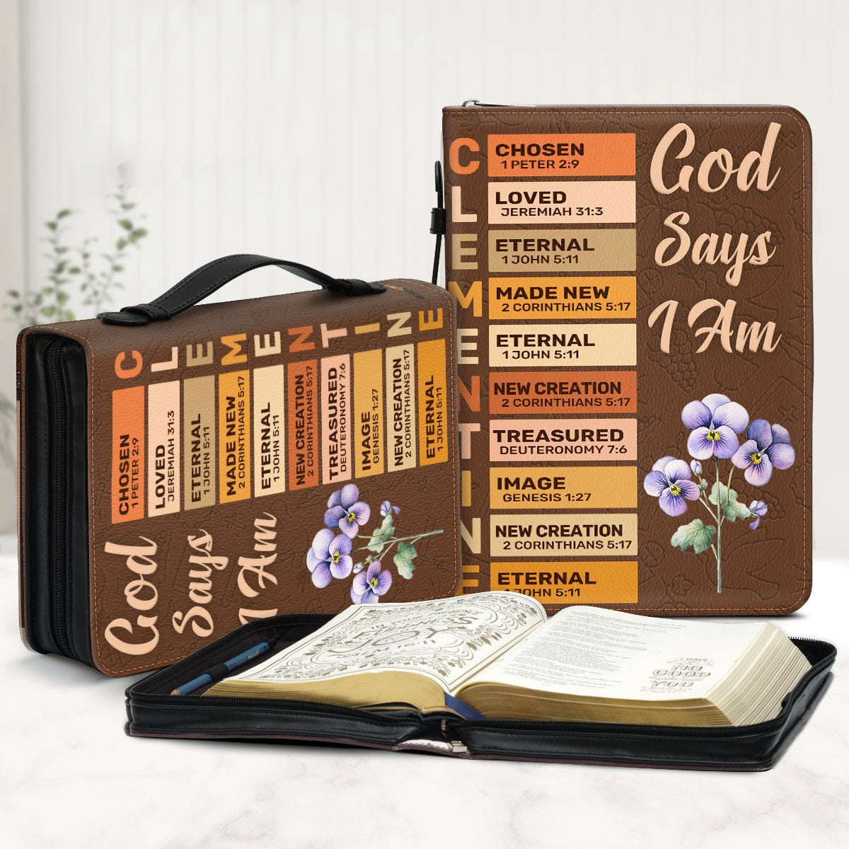 What God Says About You | Personalized Bible Cover JSBCPN2771D