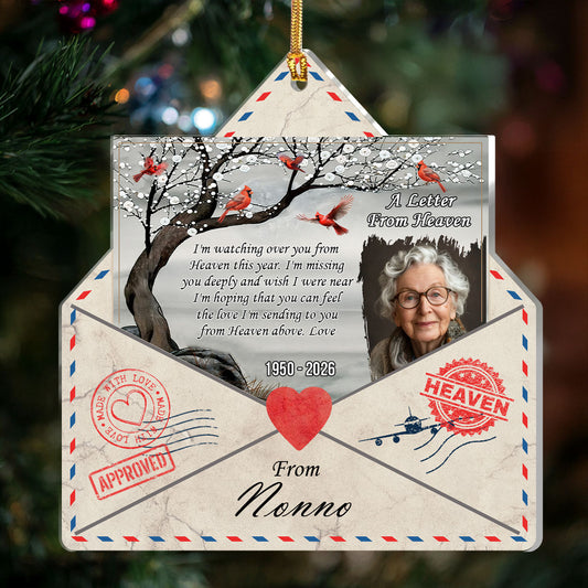 A Letter From Heaven | Personalized 1-Side Acrylic Ornament JSACOPL2406L