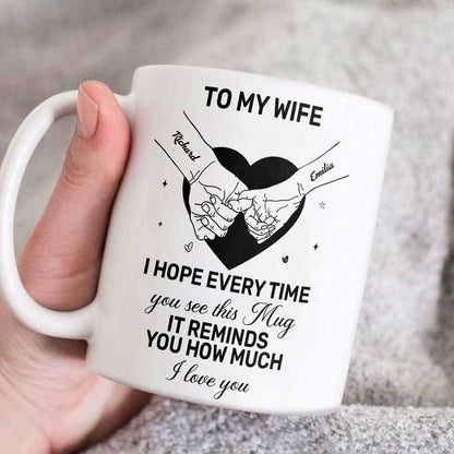 To My Wife | Personalized White Ceramic Mug