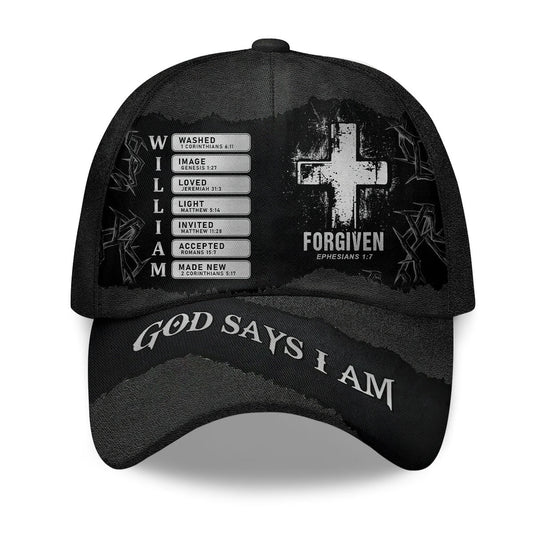Forgiven Bible Verse | Personalized Classic Cap