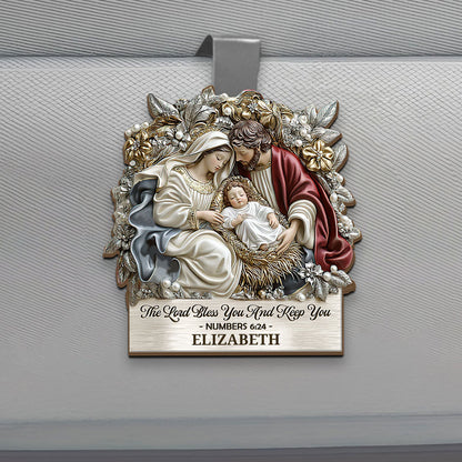 The Lord Bless You And Keep You | Personalized Car Visor Clip