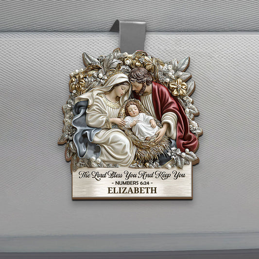 The Lord Bless You And Keep You | Personalized Car Visor Clip