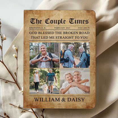 The Couple Times | Personalized Leather Cover Notebook