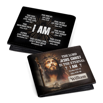 The Lord Jesus Christ Is The Eternal I Am | Personalized Folded Wallet For Men