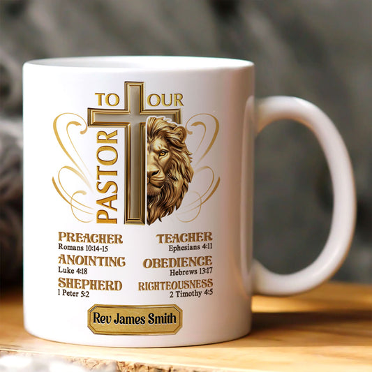 To Our Pastor | Personalized Ceramic Coffee Mug