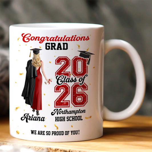 Congratulations On Your Graduation | Personalized Ceramic Coffee Mug