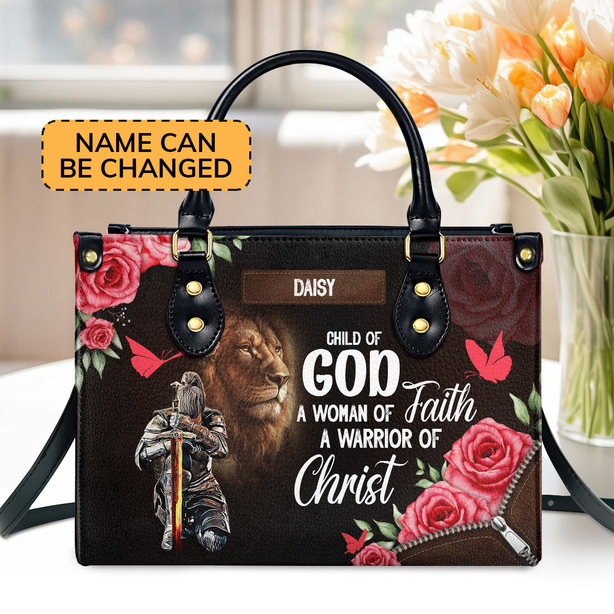 A Child Of God | Personalized Leather Handbag JSLHBPPA1295TA