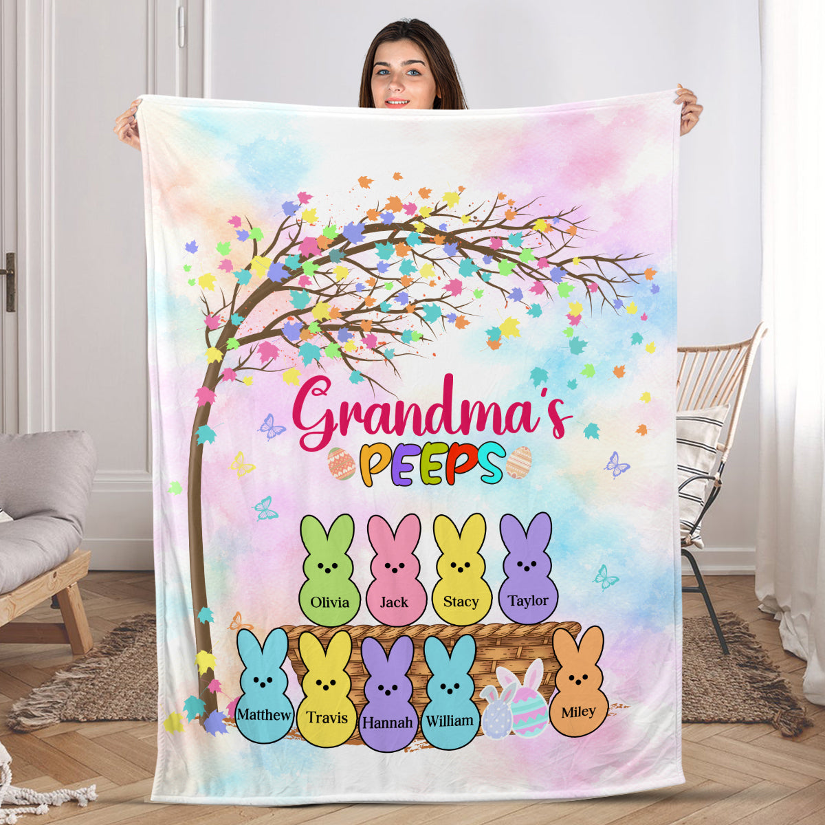 Easter Peeps | Personalized Fleece Blanket