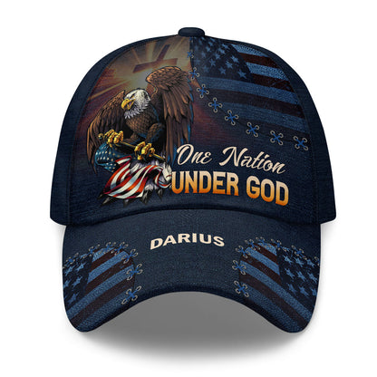 One Nation Under God | Personalized Classic Cap JSCCM1041