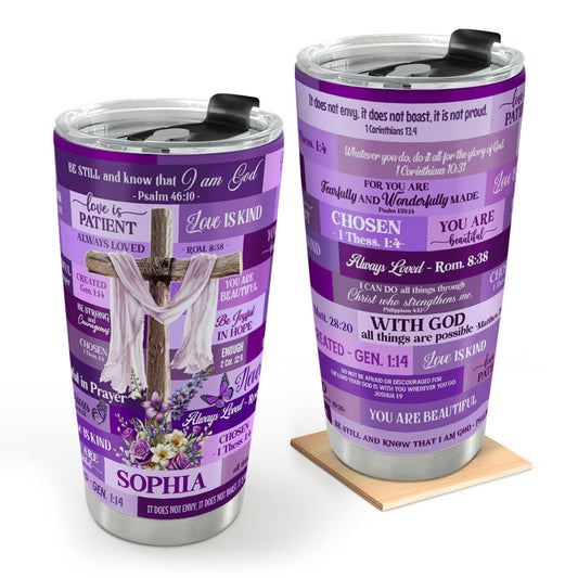Be Still And Know That I Am God | Personalized Stainless Steel Tumbler