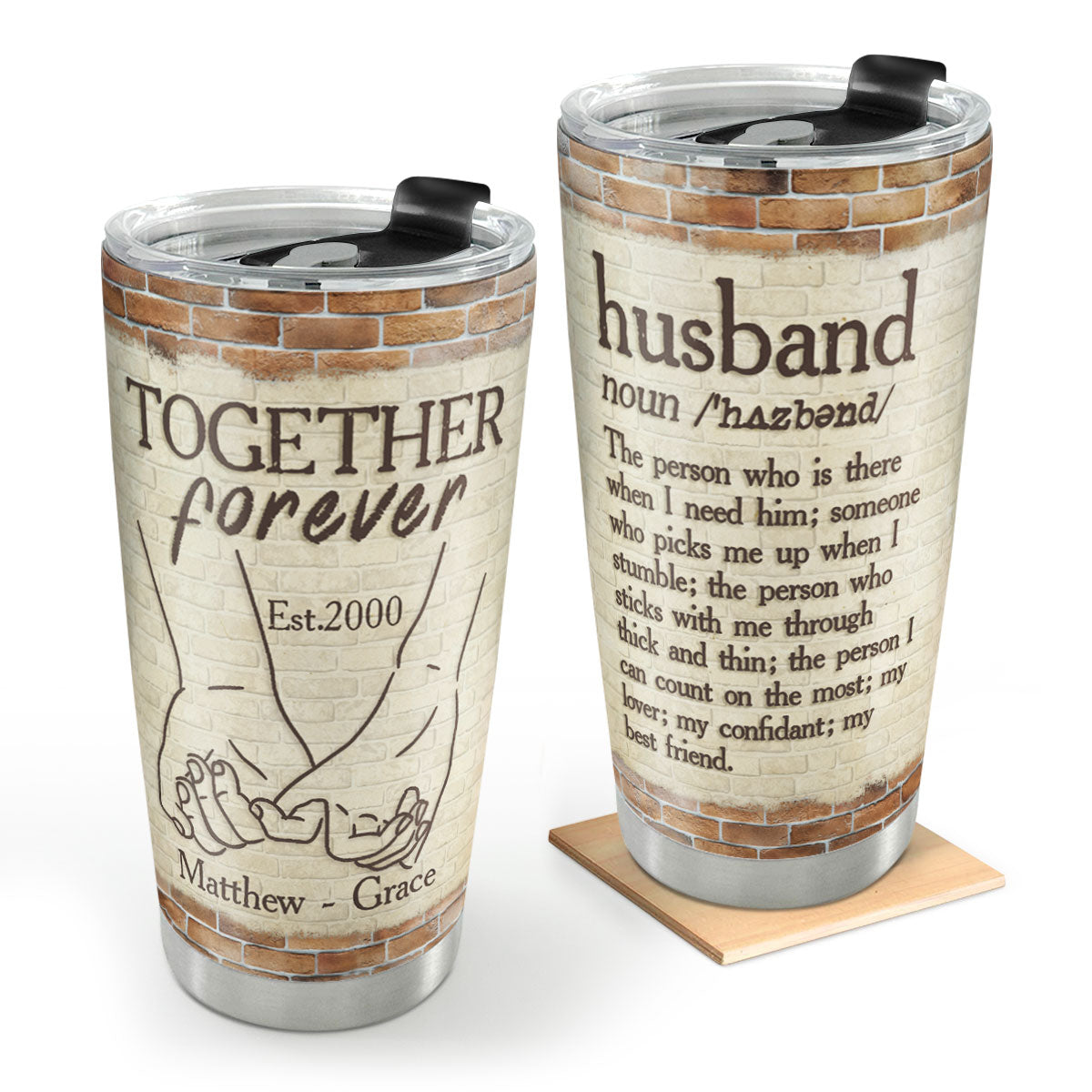 Husband Definition | Personalized Stainless Steel Tumbler