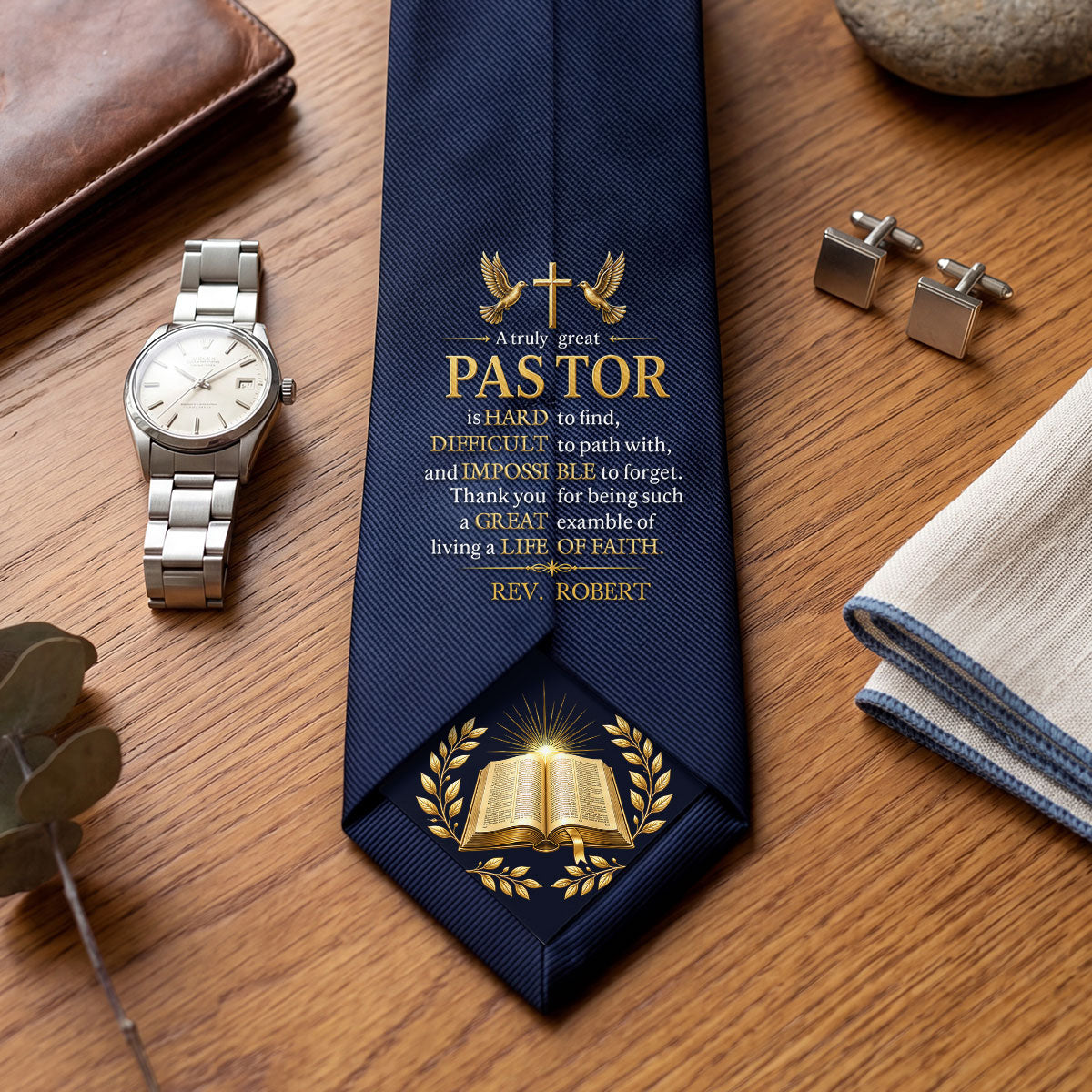 A Truly Great Pastor | Personalized Men Tie