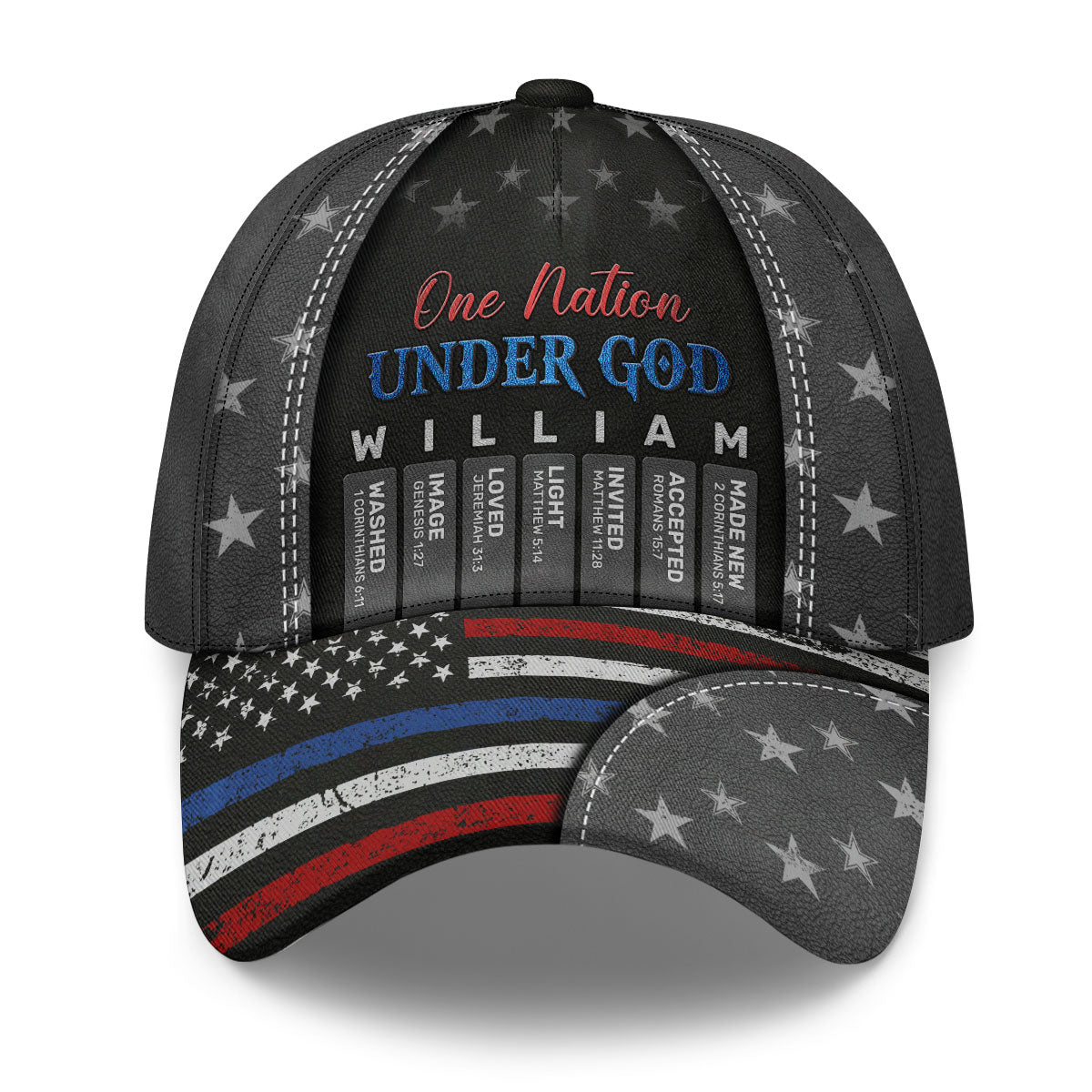 One Nation Under God | Personalized Classic Cap