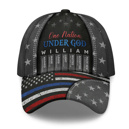 One Nation Under God | Personalized Classic Cap