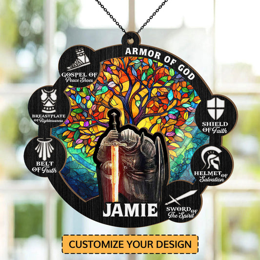 Armor Of God | Personalized Window Hanging Suncatcher JSWHSCPHA1459L