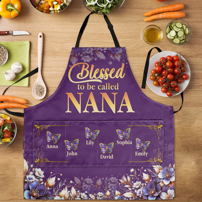 Blessed To Be Called Nana | Personalized Apron With Packet