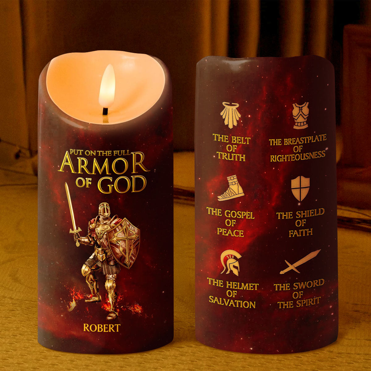 Armor Of God | Personalized Flameless LED Candle