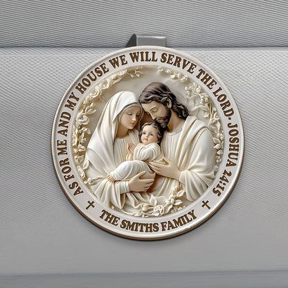 As For Me And My House We Will Serve The Lord | Personalized Car Visor Clip