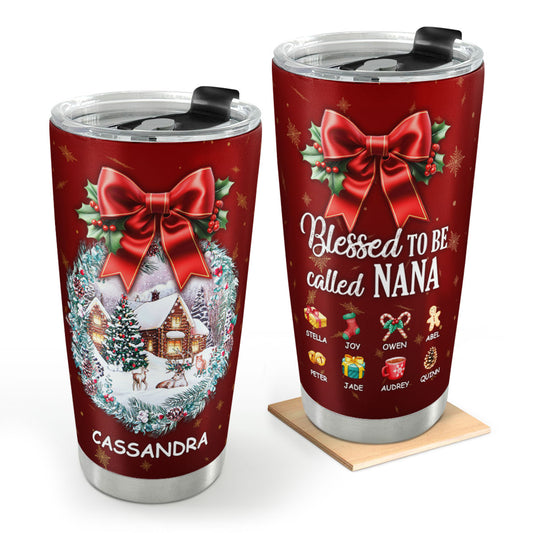 Blessed To Be Called Nana | Personalized Stainless Steel Tumbler